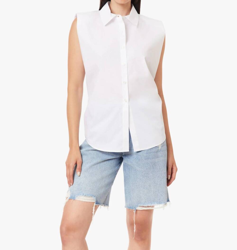 NEW HABITUAL the back shirt in white